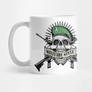 Miltary Style skull Mug